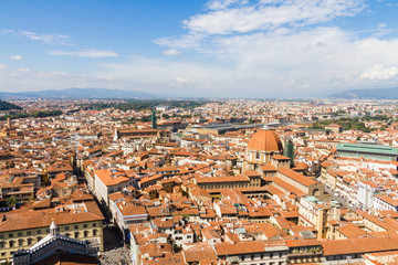 Fototapeta na wymiar View from the Duomo, Florence.