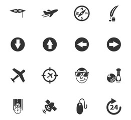 Travel icons set