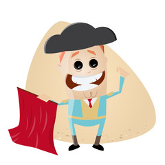 spanish matador cartoon clipart