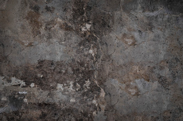 old spotty stained concrete wall texture background. gray color