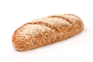 Bread on a white background