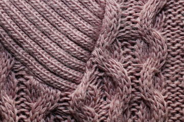 The texture of wool with unusual patterns