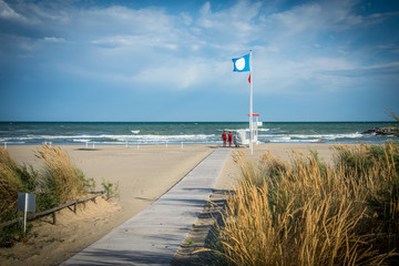 Verlassener Strand bei Cavallino, Italien
