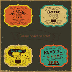Vector illustration with hand-drawn lettering. Inscription for invitation and greeting card, promo card, prints, flyer, cover, and posters.Vintage design collection