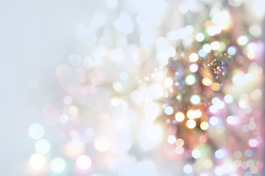Abstract bokeh blur lights background