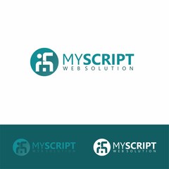 business logo design in abstract style