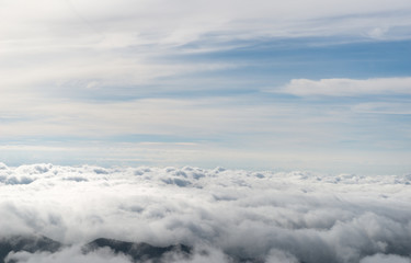 Fototapeta na wymiar clouds from the plane