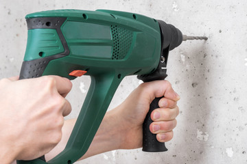Use electric drill