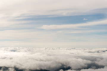 clouds from the plane