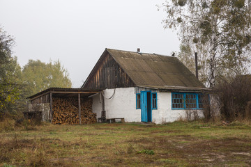 Haus in der Sperrzone von Chernobyl