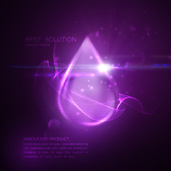 Collagen serum droplet.