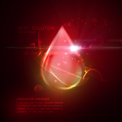 Collagen serum droplet.