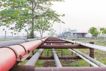 pipe line transportation in crude oil refinery