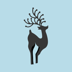 Deer silhouette illustration