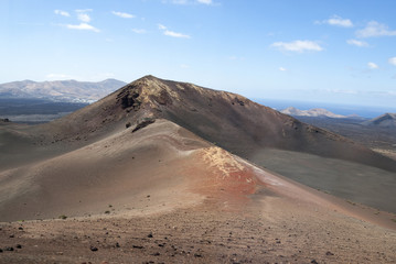 Timanfaya National Park in Lanzarote, Canary Islands, Spain