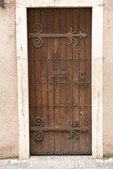 Antique door retro style processed