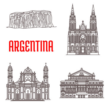 Argentina natural and architecture landmarks