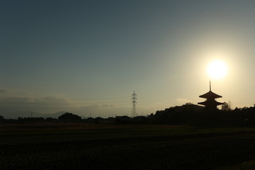 Fototapeta premium 秋の夕暮