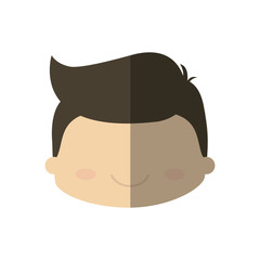 happy boy character avatar vector illustration design