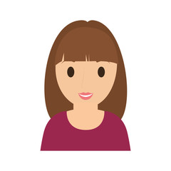 teen girl character avatar vector illustration design