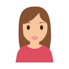 teen girl character avatar vector illustration design