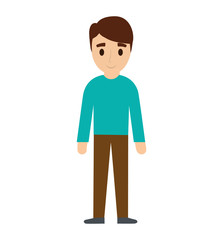 teen boy character avatar vector illustration design
