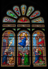 Stained Glass Window - Assumption of Mary into Heavan