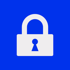 lock icon stock vector illustration flat design