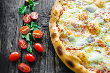 pizza and components