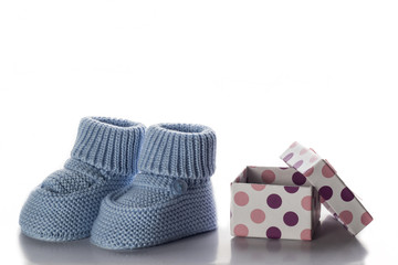 Zapatos de bebé azul