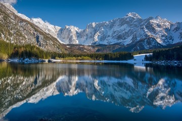 Mountain lake in Winter - Lago Di Fusine