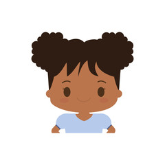 happy girl character avatar vector illustration design