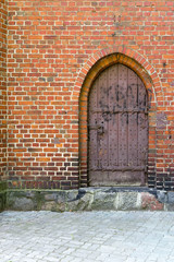 Old wooden door