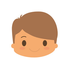 Fototapeta premium happy boy character avatar vector illustration design