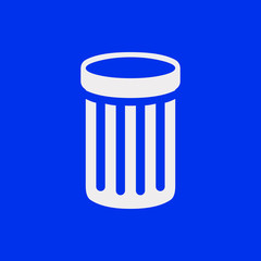 trash bin icon stock vector illustration flat design