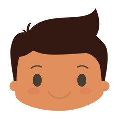 happy boy character avatar vector illustration design