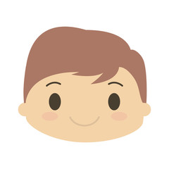 happy boy character avatar vector illustration design