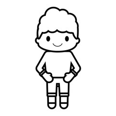 happy boy character avatar vector illustration design