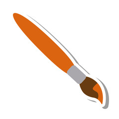 Fototapeta premium paint brush isolated icon vector illustration design