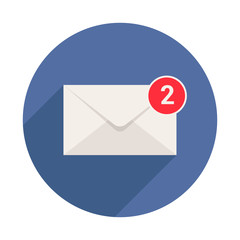 Mail Notification Long Shadow Icon