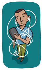 Tangled Headphone Cord