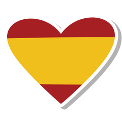 spain flag isolated icon vector illustration design