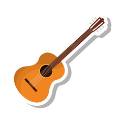 Obraz na płótnie Canvas acoustic guitar isolated icon vector illustration design