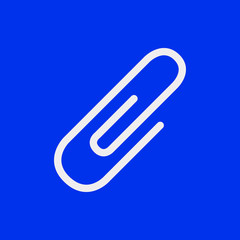 Obraz premium paper clip icon stock vector illustration flat design