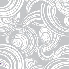 Abstract geometric seamless pattern. Bubble ornamental background