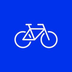 Bike icon stock vector illustration flat design