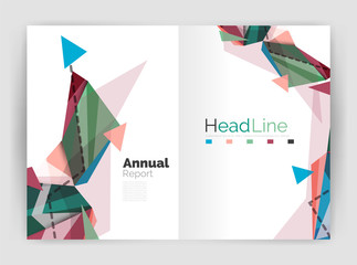 Abstract background annual report template