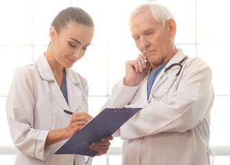 Old and young doctors