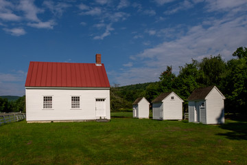 Schoolhouse and Outhouss