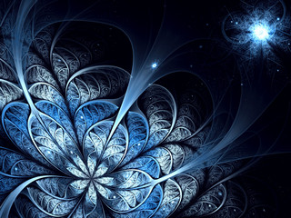 Fototapeta premium Abstract unusual flower - digitally generated image